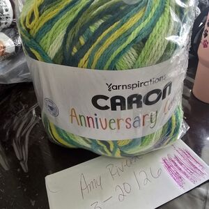Caron Anniversary Cake Multicolor Yarn - Green & Teal Blend